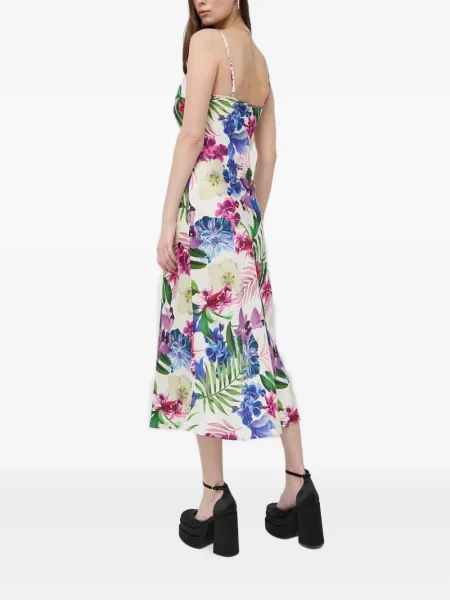 Rochie Guess cu model floral alb