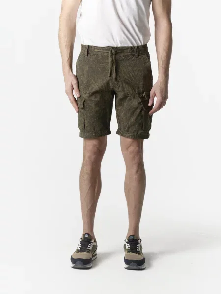 KOROSHI Pantaloni cu kaki / oliv