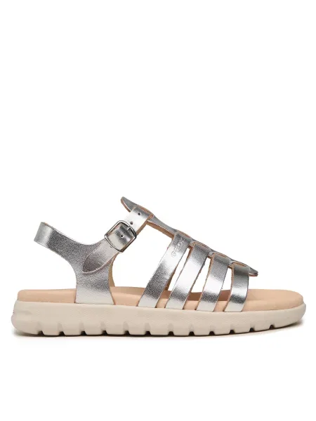 Sandále Geox J Sandal Soleima Gir S Strieborná
