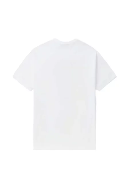 Scurt tricou Comme Des Garçons cu imagine alb