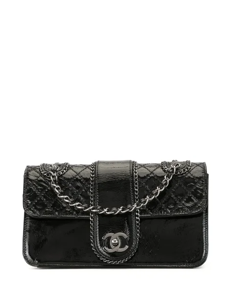 Prošívaný náhrdelník Chanel Pre-owned černý