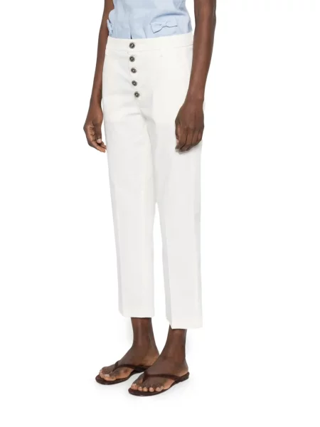 Pantaloni Dondup alb