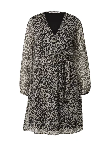 ONLY Rochie tip bluză ONLCera crem / gri închis negru