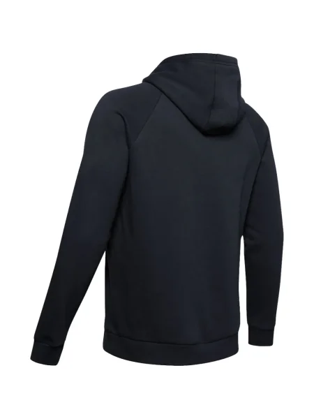 Fleecová mikina s kapucí Under Armour s autogramem černá