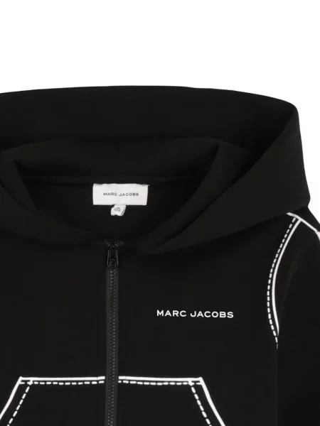 Dětska mikina na zip Marc Jacobs černá