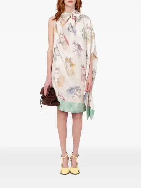 Rochie Moschino de mătase cu imagine