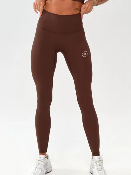 Legginsy sportowe fitness Rough Radical Zoya Classic brązowe
