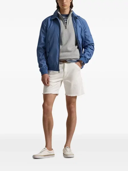 Matlasat tricou polo Polo Ralph Lauren cu decolteu rotund cu autograf roșu