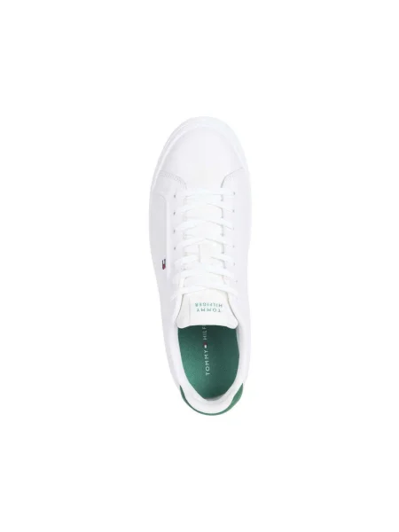 Tommy Hilfiger De piele sneakers alb