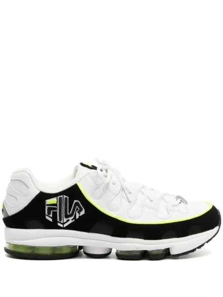 Sneakerși Fila cu șireturi cu imagine din dantelă alb