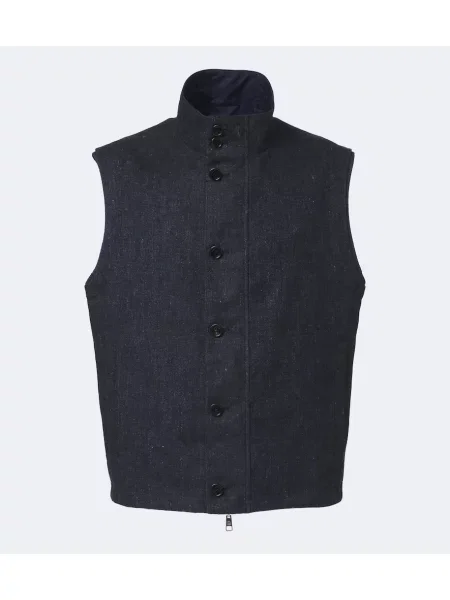 Vestă Dunhill de in albastru