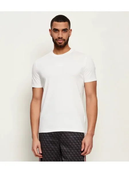 GUESS ACTIVE Tricou AMBROGIO alb