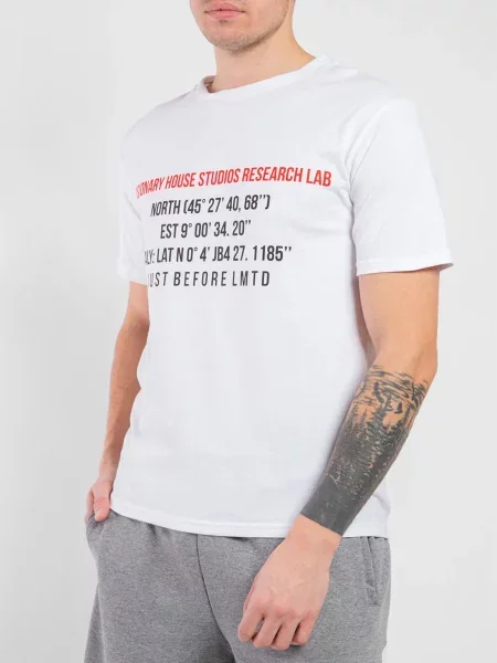 Just Before Футболка білий