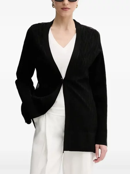 Cardigan Armani Exchange lung negru