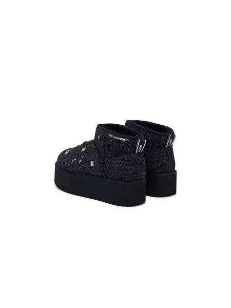 KARL LAGERFELD Sniego batai Thermo Charms & Studs juoda