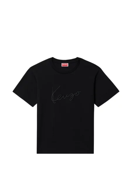 Тениска Kenzo бродирана черно