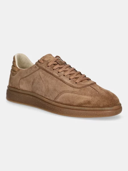 Sneakersy Gant zamszowe brązowe