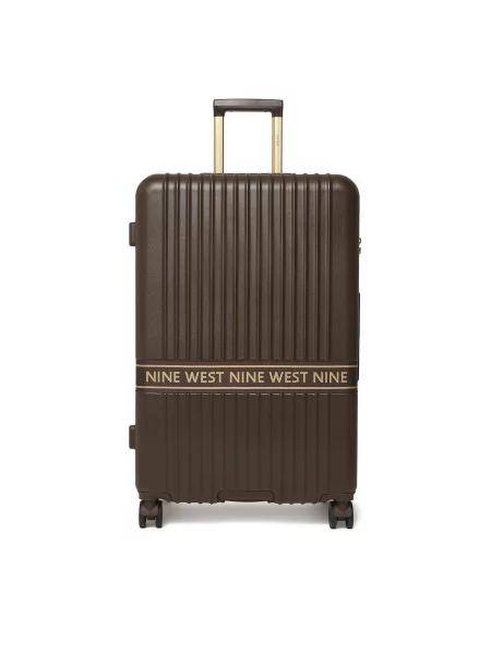 Nine West Голям куфар Тъмнокафяв