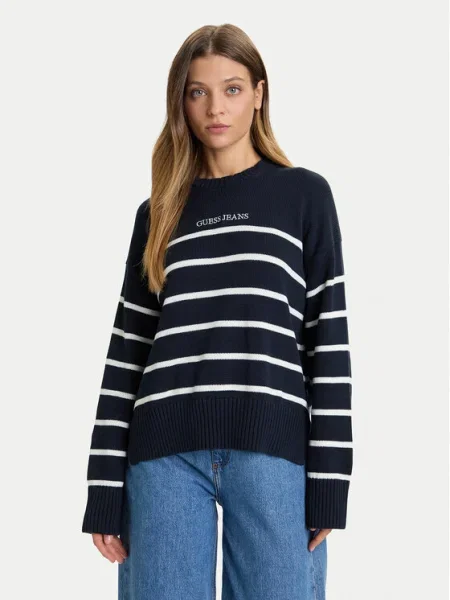 Guess Jeans Пуловер тъмносин