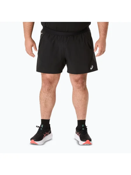 Pantaloni scurți de alergare pentru bărbați ASICS Road performance black/graphite grey negru