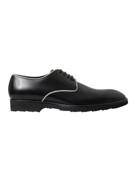 Derby Dolce And Gabbana sznurowany skórzany czarny