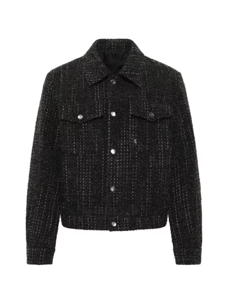 Geacă Wooyoungmi din tweed negru