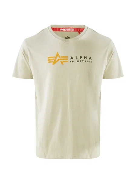 ALPHA INDUSTRIES Tricou nisipiu / galben negru