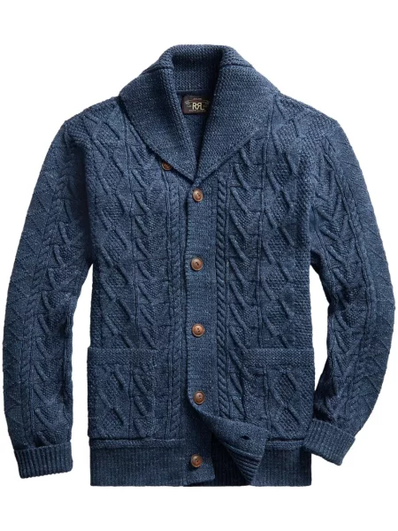 Cardigan Ralph Lauren Rrl tricotate albastru