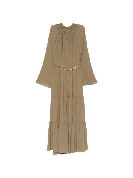 Cu centură rochie maxi Michael Kors verde