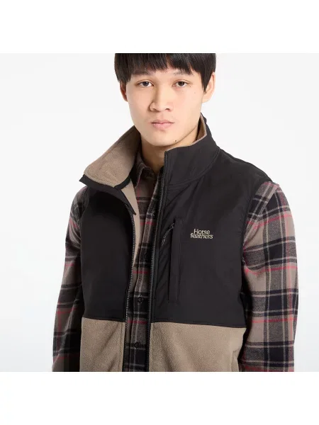 Vesta Horsefeathers Duval Fleece Vest Taupe S