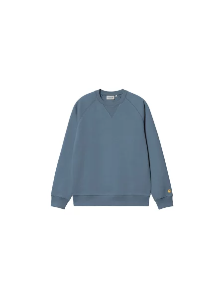 Carhartt WIP Chase Sweat Positano Mężczyźni Bluzy i bluzy z kapturem Carhartt WIP Size: S niebieski