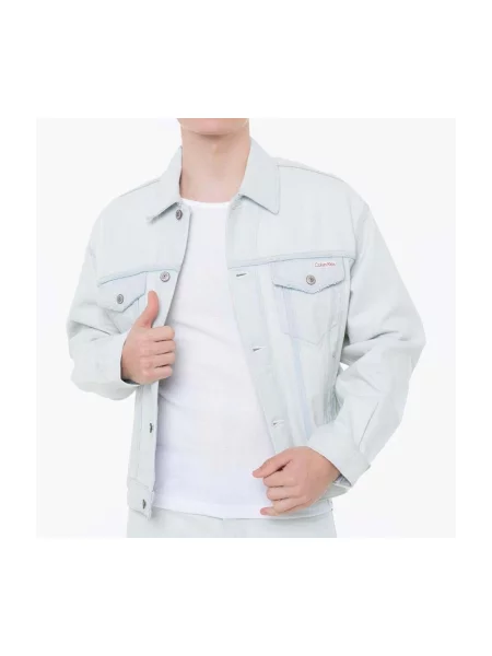 Džínsová bunda Calvin Klein Jeans modrá