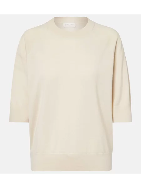 Pulover Dries Van Noten de lână bej