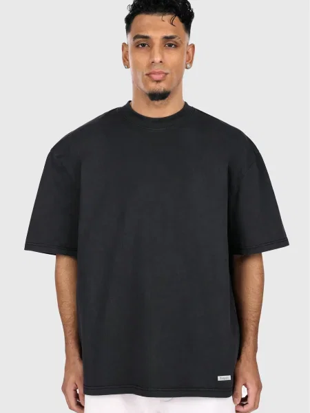 Dropsize Tricou negru alb