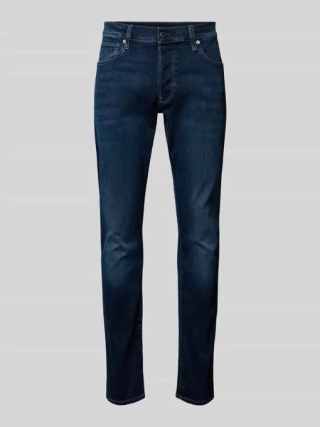 Jeansy o kroju slim fit z 5 G-star Raw granatowe