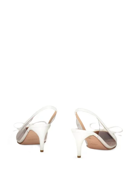 Pantofi cu toc Red(v) cu funde slingback alb