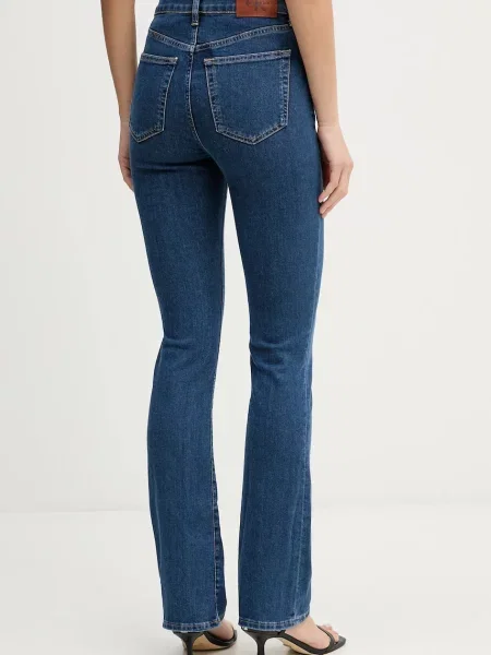 Džíny Calvin Klein Jeans high waist modré