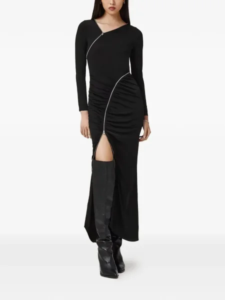 Rochie midi Allsaints până la genunchi de costum negru