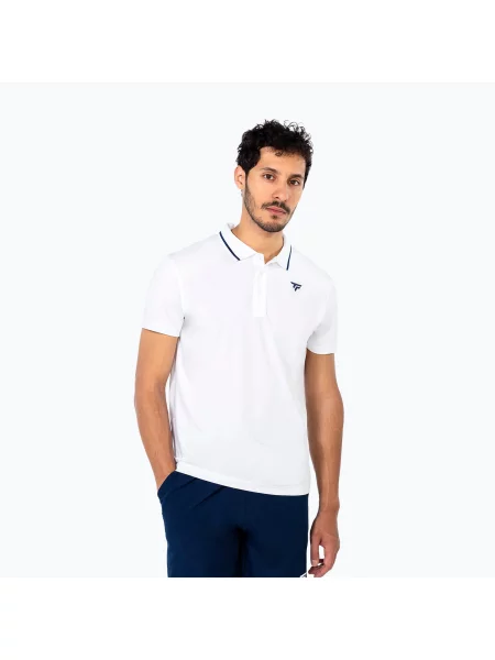 Тенісна футболка поло Tecnifibre Team Tech Polo white біла