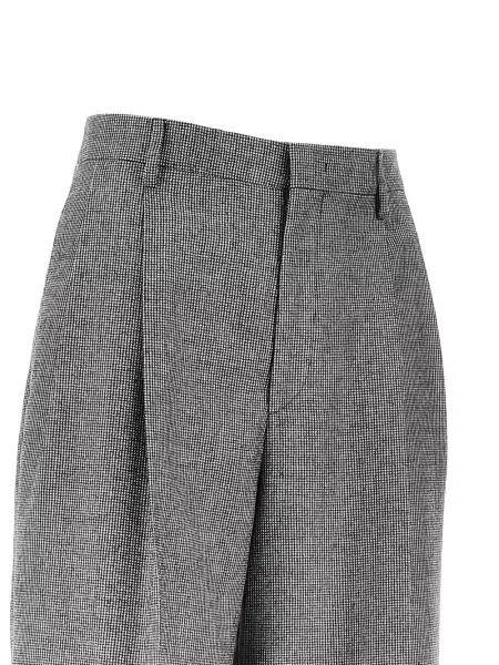 Pantaloni Tagliatore cu model pepito negru