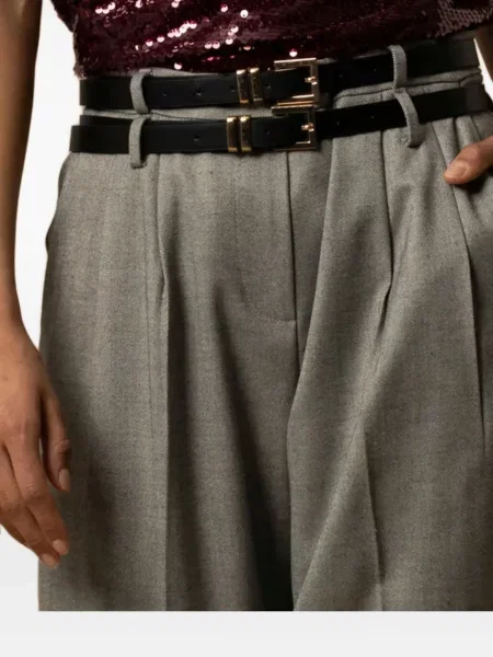 Plisované kalhoty Kocca šedé