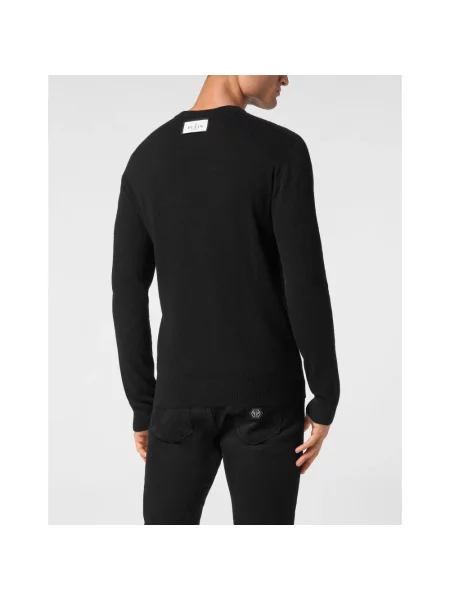 Sweter Philipp Plein wełniany czarny