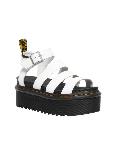 Sandale Dr. Martens alb