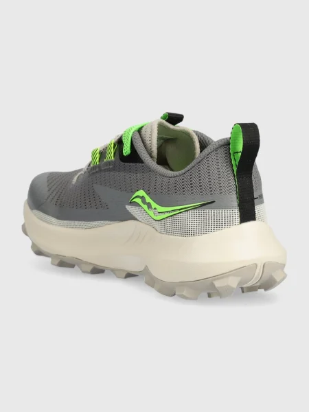Olcsóbban. Női futócipő Saucony Peregrine 13 gravel/slime. Méret: 37 EU szürke