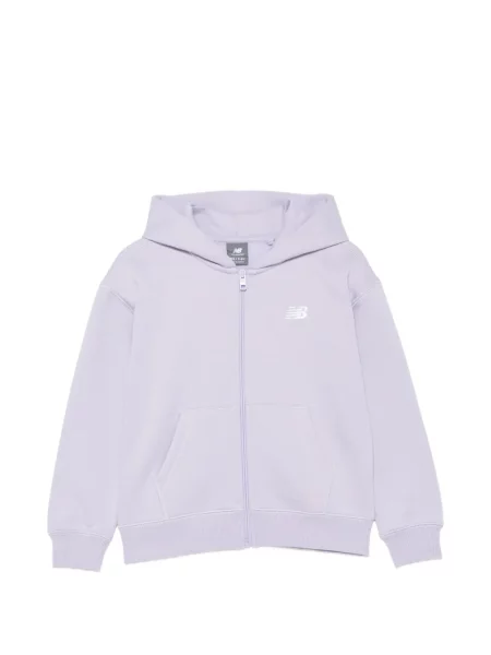 Bluza z kapturem dziecięca New Balance fioletowa