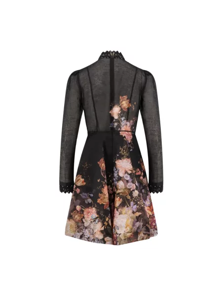 Lniana sukienka mini Zimmermann