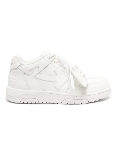 Sneakersy Off-white skórzane biznesowe białe
