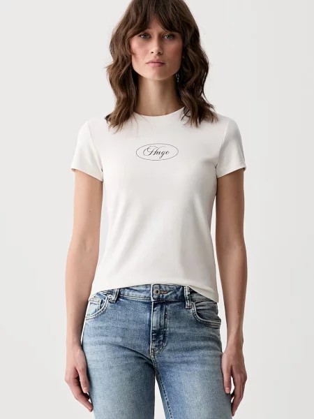 HUGO Blue tricou pentru femei din cu bej