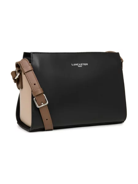 Torebka crossbody Lancaster skórzana czarna