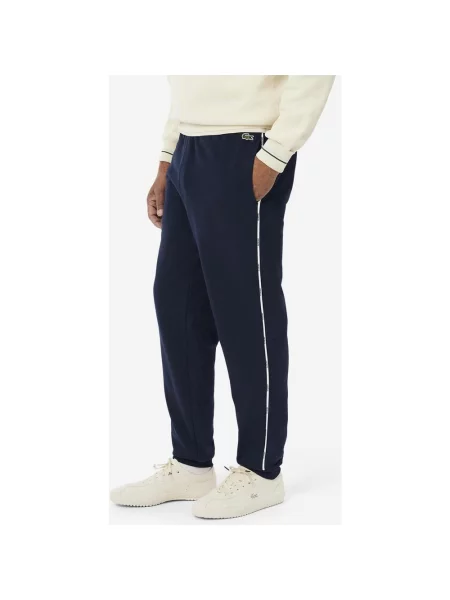 Spodnie Lacoste Logo Trim granatowe S niebieskie